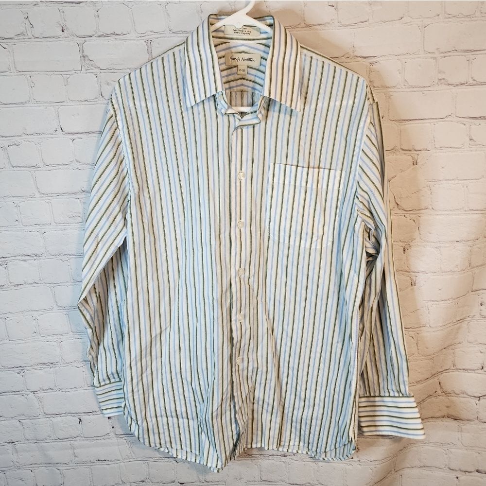 Men's John W. Nordstorm Striped Blue and White Shirt